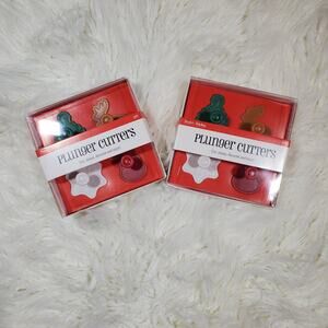 Nicole's Kitchen Christmas Holiday Winter Plunger Cutter Set